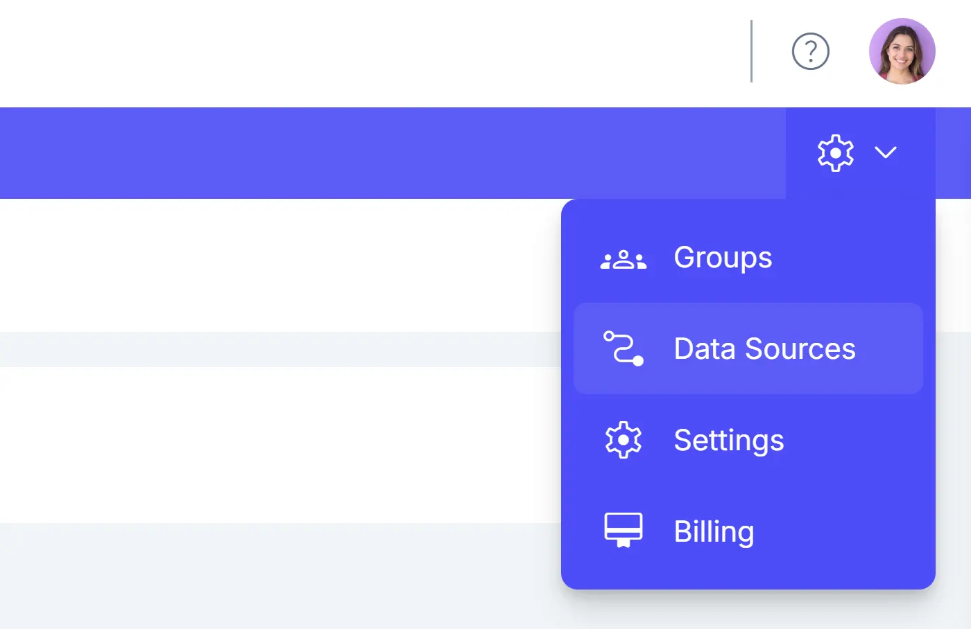 Connection wizard interface in SimpleKPI for adding data sources